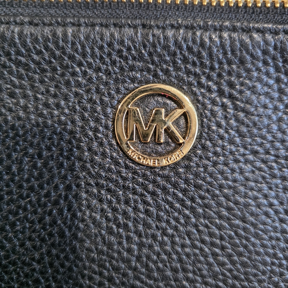 Michael Kors Black Pebbled Leather Clutch - Picture 6 of 13